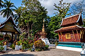 Wat Xieng Thong temple in Luang Prabang, Laos. the Ho Tai, the library where the Buddhist Tripitaka used to be kept. 